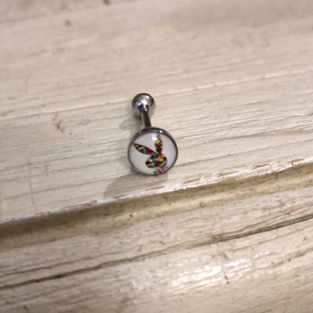 Playboy Barbell Tounge Body Jewelry